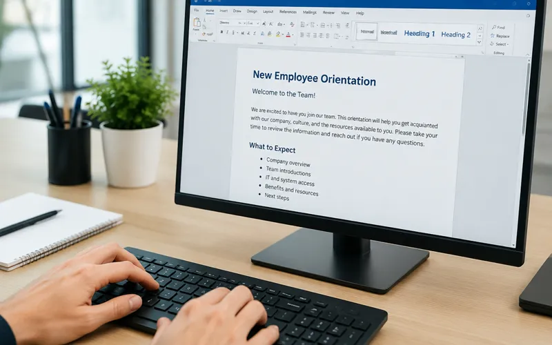 Rédaction d’un document dans un traitement de texte